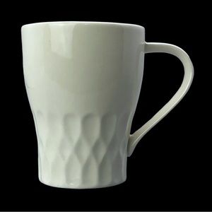 Starbucks 2008 Ivory Coffee/Tea Mugs 12 fl oz By Design House Stockholm.